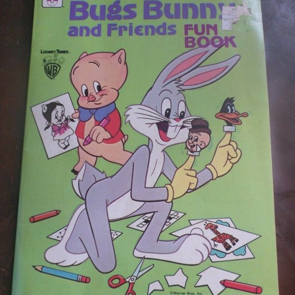 Vintage 1979 Whitman WB Looney Tunes Bugs Bunny & Friends Fun Book - Picture 1 of 8